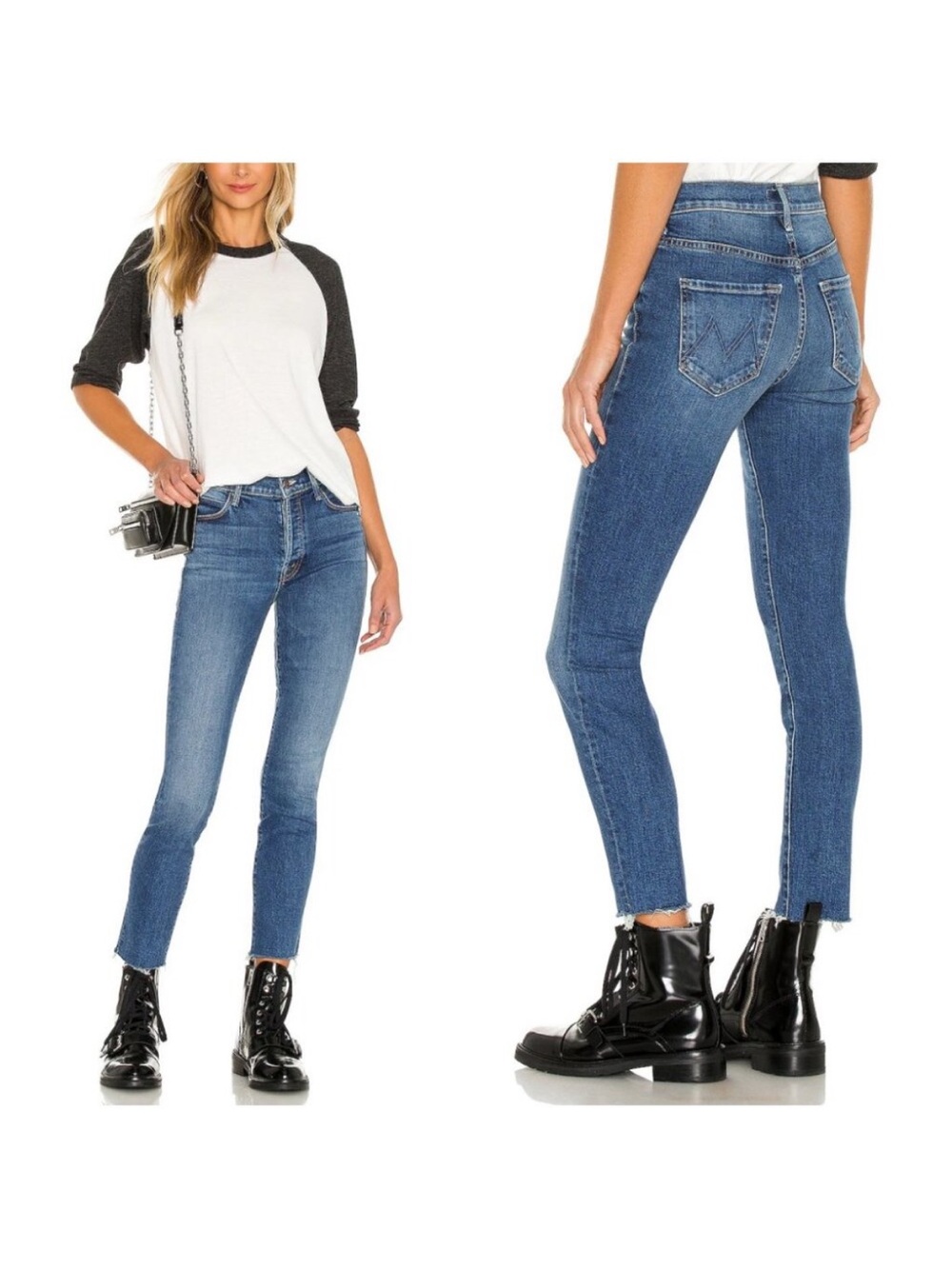 MOTHER The Stunner Ankle fray 
Sz 28